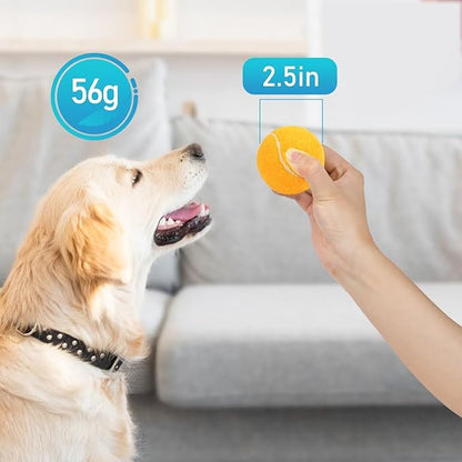 Prime Pets Dog Tennis Balls 3 Pack, 2.5” Durable High-Bounce Tennis Balls for Dogs, Squeaky Dog Ball for Fetch & Training, Outdoor Interactive Dog Toy Ball for Small and Medium Dogs