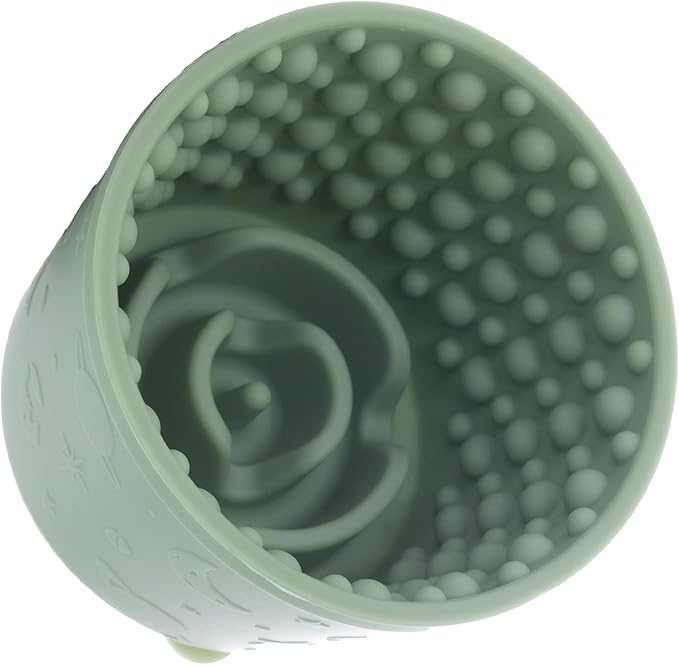 Dog Slow Feeder Lick Bowl Non-Slip Slow Feeder Dog Bowls for Small, Medium Large Breeds Anxiety Relief, Anti-Choking Design BPA Free, Durable Silicone Improve Digestion Reduce Bloating. (Green)