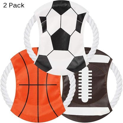 Dog Toys Flying Disc Rope Toy Chew Toys 2 Pack for Dogs Flying Discs Training Cotton Rope-Dog Toy Pack Set DT1-2P Rambon Ball