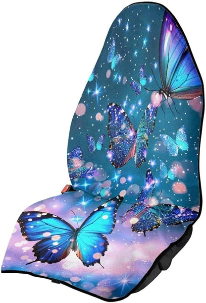 Coldinair Galaxy Butterfly Towel Waterproof Sweat Beach Seat Cover Universal for Car Truck SUV Seat for Dog or Workout,Non-Slip and Easy to Install