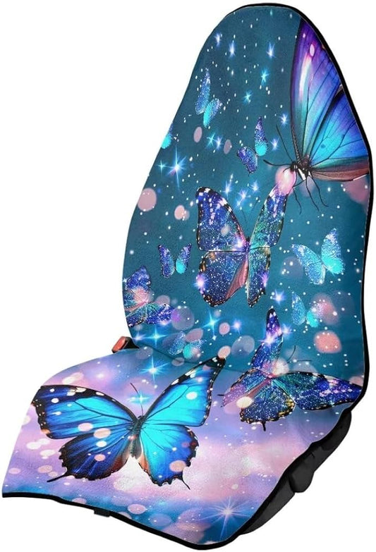 Coldinair Galaxy Butterfly Towel Waterproof Sweat Beach Seat Cover Universal for Car Truck SUV Seat for Dog or Workout,Non-Slip and Easy to Install