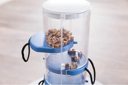 TRIXIE Gambling Tower Dog Activity Interactive Toy, Level 2 Food Puzzle Game, Brain Teasing Treat Dispenser, IQ and Mental Development Toy for Smart Dogs, Enrichment Toy for Boredom Busting
