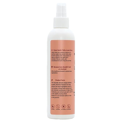 lolita's paws Loli Babe Feminine Dog Cologne – Deodorizing Pet Spray for Dogs, Softens & Conditions Coat, Fresh Scent, 8 oz, Made in USA, For Her