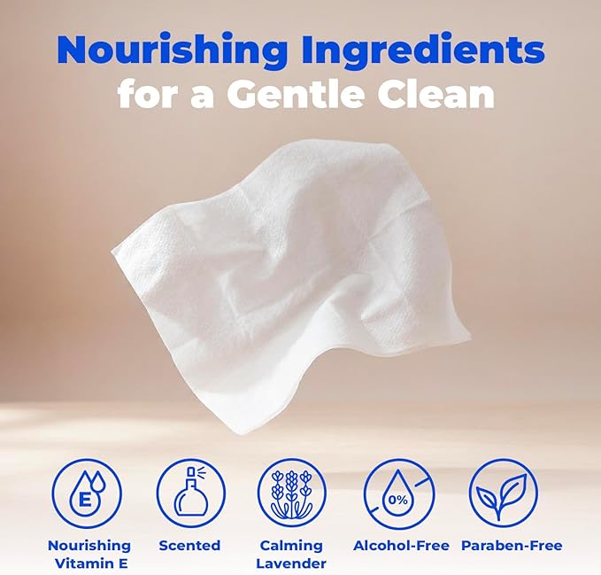 Best Pet Supplies 8" x 9" Large Dog Wipes - Cleaning and Deodorizing for Paws and Coat - Gentle Formula with Lavender Vitamin E for Puppies and Cats - 400 Count