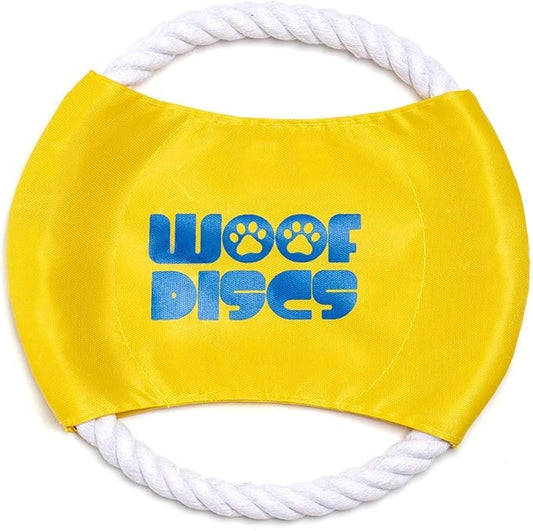 Flying Rope Disc, Chewing Frisbee (Yellow)