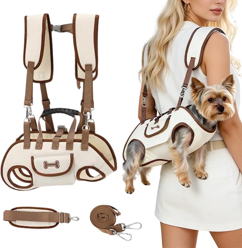 Dog Backpacks Carrier for Full Body Pet Lift Harness Shoulder Sling by PetWorld