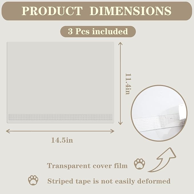 12Pcs Cat Litter Box Pee Shields - Open Top Litter Box Splash Guard Privacy Screen Transparent Easy Clean 14.5 * 11.5in-Box Not Included (12)