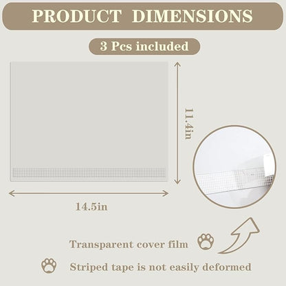 12Pcs Cat Litter Box Pee Shields - Open Top Litter Box Splash Guard Privacy Screen Transparent Easy Clean 14.5 * 11.5in-Box Not Included (12)