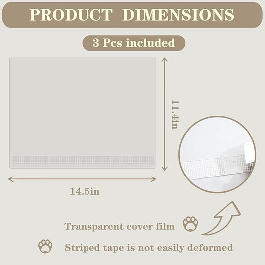 12Pcs Cat Litter Box Pee Shields - Open Top Litter Box Splash Guard Privacy Screen Transparent Easy Clean 14.5 * 11.5in-Box Not Included (12)