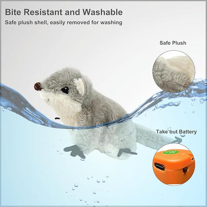 Interactive Flapping Bird Cat Toys, Rechargeable, Touch Activated, Catnip, Chirping Bird Toys for Indoor Cats and Kittens (Sugar Glider)