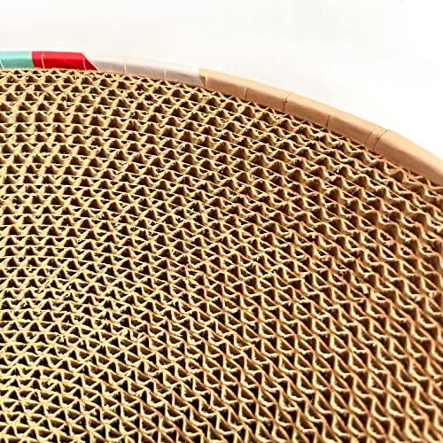 Cat Scratcher Lounge Bed - Lounge Couch for Indoor Cats Oval Shape 17"x13" Long Lasting Furniture - Image 6