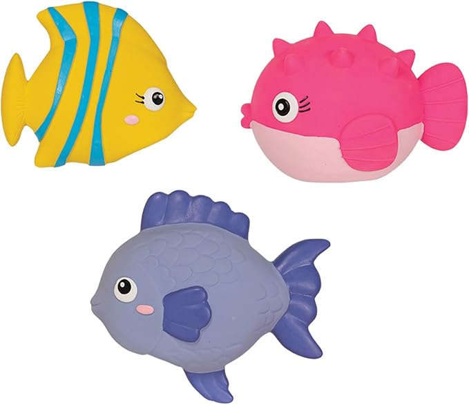 Fringe Studio Latex Dog Toy, 3 Pieces Set Stay Salty, Pet Shop Collection (367096)