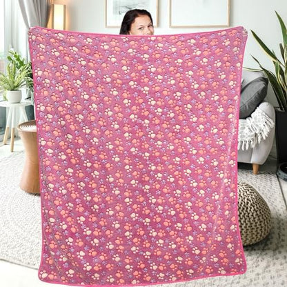 Dog Blankets for Large Dogs, 3 Pcs Dog Blanket Washable, Soft Fluffy Flannel Pet Blanket Mat Cover for Bed Couch, Cute Print Puppy Blanket 60" x 50" - Image 5