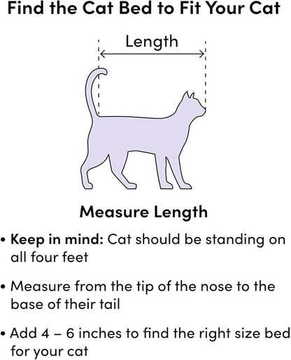Cat Beds for Indoor Cats - Washable 20/24 inches, Anti-Anxiety Round Plush Faux Fur, Thick Bottom (Light Green, Medium) - Suitable for Small to Medium Dogs