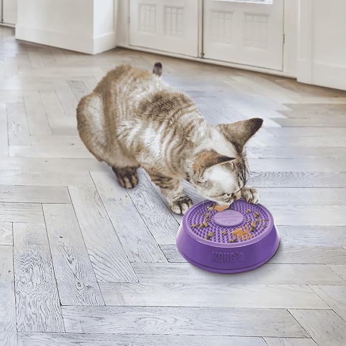 KONG Licks Spinz Rotating Textured Food Pad with Non-Skid Base (Small)