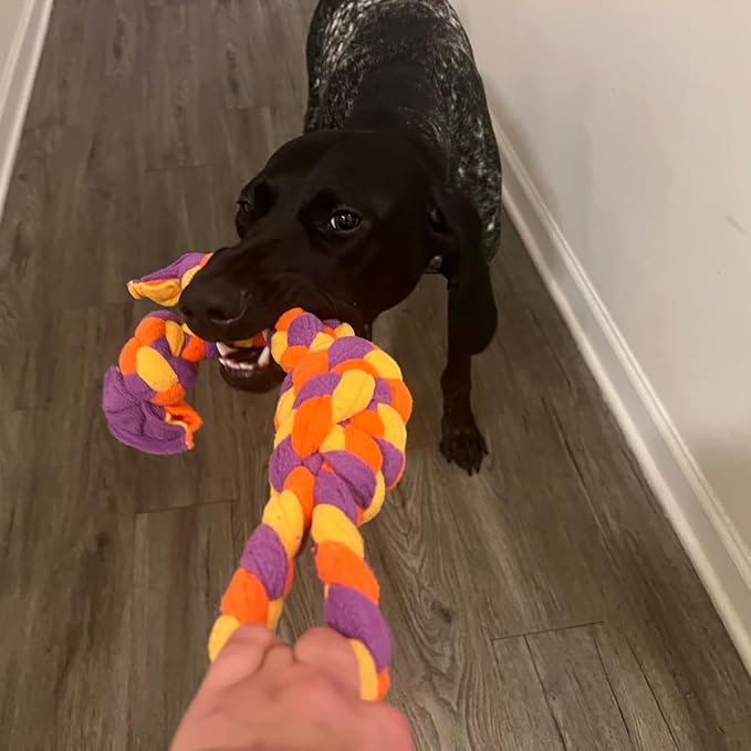 Tall Tails G.O.A.T. Greatest of All Toys Braided Soft Tug Toy for Dogs