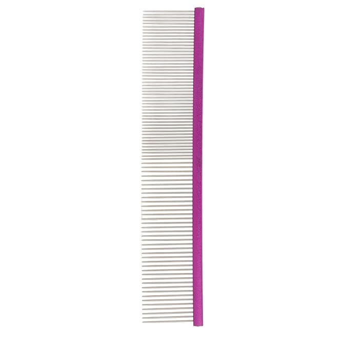 Metal Dog Comb, Stainless Steel Cat Comb for Removing and Knots Dog Combs with Rounded Ends for Long and Short Haired Breeds