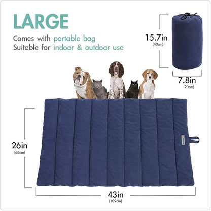CHEERHUNTING Outdoor Dog Bed, Waterproof, Washable, Large Size, Durable, Water Resistant, Portable and Camping Travel Pet Mat