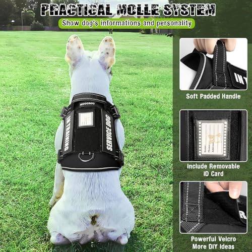Tactical Dog Harness and Leash Set Small Sized Dog+10 Dog Patches - Image 2