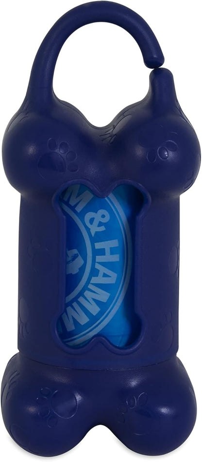 Arm & Hammer Easy-Tear Disposable Dog Poop Bag Refills, Fresh Scent Odor Control, Blue, 90 Dog Poop Bags 7 x 2.5 Inches
