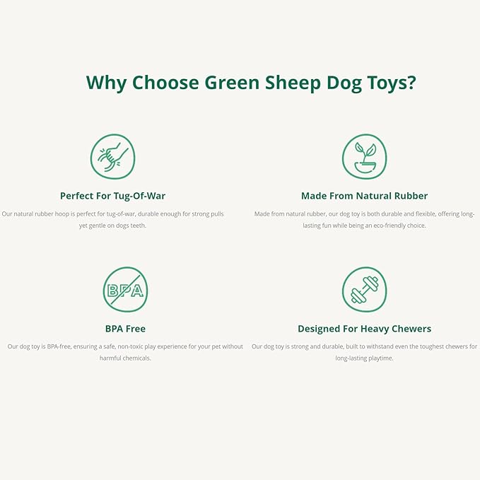 Green Sheep Natural Rubber Ball Rope Toy for Dogs, Interactive Dog Ball with Recycle Cotton Rope, Tug of War Dog Toy for Small to Large Dogs, Tough Dog Toys for Outdoor Play, Orange