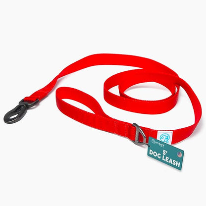 Embark Adventure Dog Leash – Strong & Sturdy for Small, Medium & Large Dogs (Red, 5 Ft)