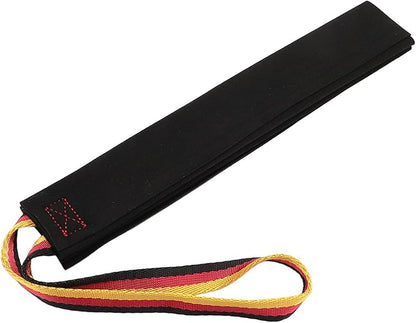 Fockety Leather Bite Rag for Dog Training, Interactive Puppy Bites Rag with Handle, Dog Tug Toys, Tug of War Dog Toy, Train Bite Grip, Puppy Toy to Build Prey Drive, Play Tug of War Game