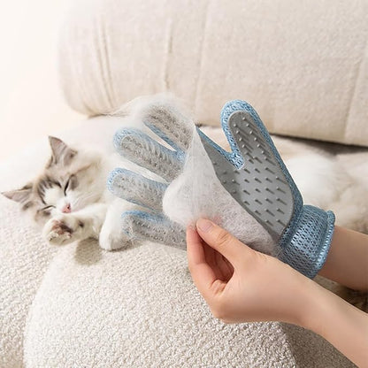 Cool Lemon 2 in 1 Pet Grooming Gloves for Dogs & Cats, Pet Fur Remover Glove, Grooming Brush for Shedding, Massage, Hair Remover Mitt, Fur Cleaner for Couch, Clothes,Carpet -1 Piece