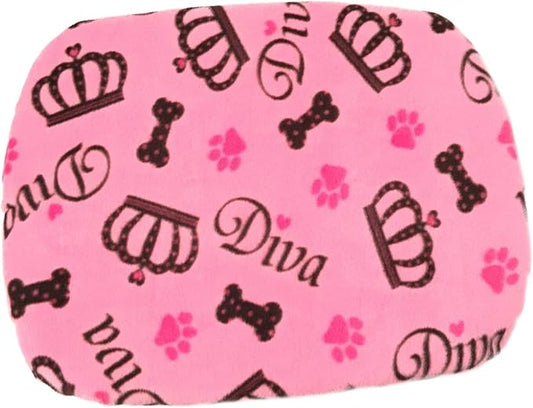 FidoRido Dog Car Seat Cover Machine Washable Replacement Fleece Cover, Comfortable & Durable, for Cars & SUVs, Seat Protector for Dogs, Vacation and Travel Essential, Pink Diva
