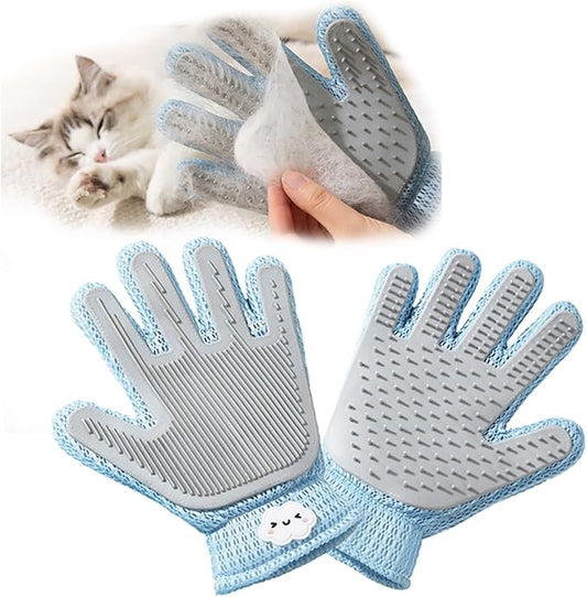 Cool Lemon 2 in 1 Pet Grooming Gloves for Dogs & Cats, Pet Fur Remover Glove, Grooming Brush for Shedding, Massage, Hair Remover Mitt, Fur Cleaner for Couch, Clothes,Carpet -1 Piece