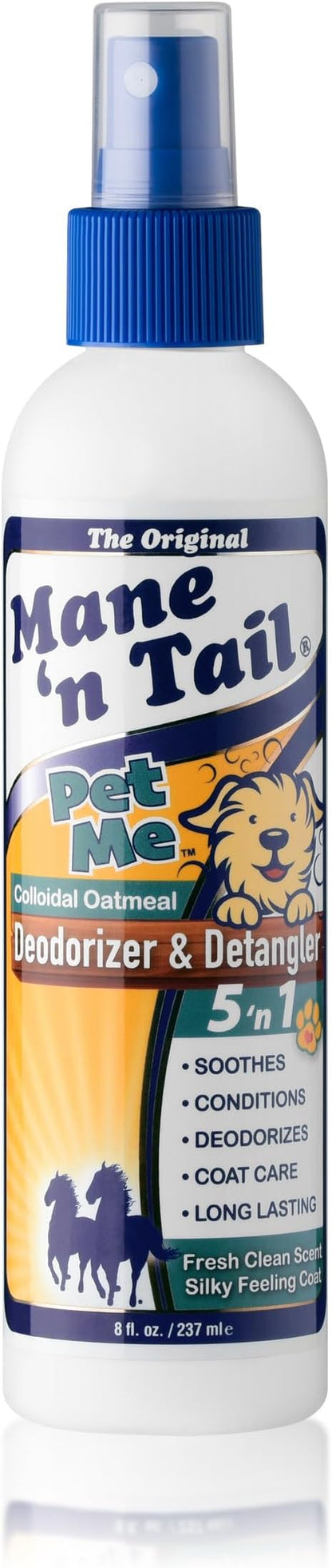 Mane 'n Tail Pet Me Deodorizer & Detangler with Real Colloidal Oatmeal, Aloe Vera and Spirulina (2 Pack)