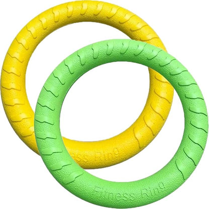 Andy's Orchids Dog Chew Toys - Aggressive Chewer & Training Ring for Outdoor & Indoor Play - Floating Disc & Interactive Pull Toy for Small to Large Dogs