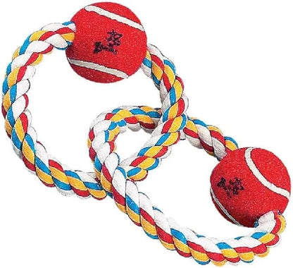 MPP Figure 8 Dog Toys Fun and Colorful Choices Tug Toss Fetch Play Ropes and Loops (Knot Tug)