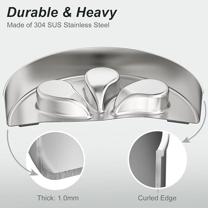 Slow Feeder Dog Bowl-3.5Cups for Large Breeds, Food Grade 304 Stainless Steel Dog Bowls with Non-Slip Base, Maze Pet Dish to Slow Down Eating, Dishwasher-Safe