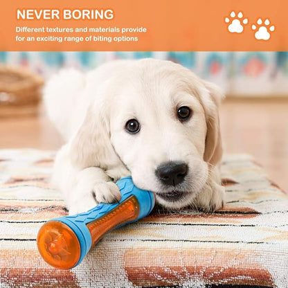 Dog Squeaky Toys, Pool & Beach Toys for Interactive Fetch & Play, TPR