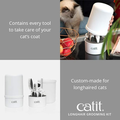 Catit Senses 2.0 Long Hair Cat Grooming Kit
