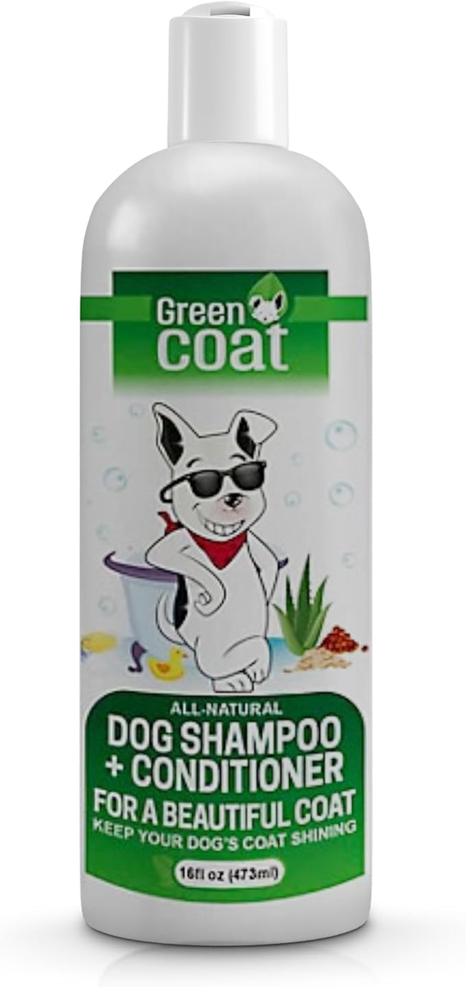 2-in-1 Dog Shampoo & Conditioner, Caviar Extract, Aloe & Bergamot for Sensitive Skin, Deep Shine + Detangler, Hydrating Luxury Dog Wash, 16oz, Made in USA