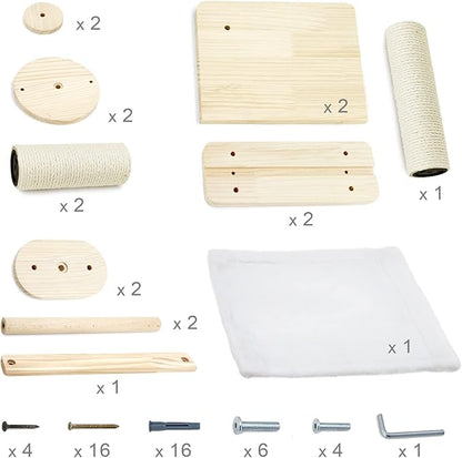 SONGWAY Cat Shelves and Perches for Wall - Wall Mounted Cat Shelf