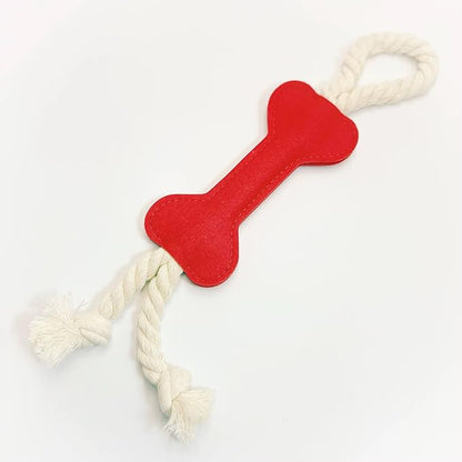 6 -Pack Count Dog Rope Toy with Bone Shape, Cotton Rope Tug Toy, Durable Chew Toy, Multiple Colors Available from