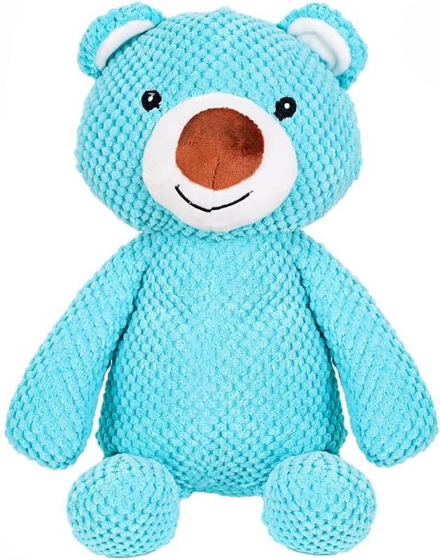 Blue Bear Squeaky Plush Toy for Dogs and Cats - Durable Chew-Resistant Interactive Toy for Large BRE