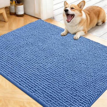 OLANLY Dog Door Mat for Muddy Paws 40x32, Extra Absorbent Chenille Mud Mat by OLANLY
