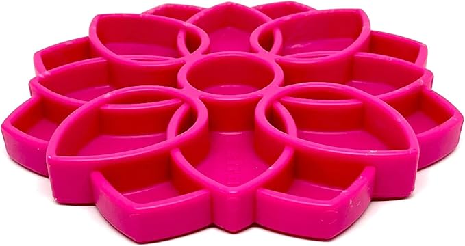SodaPup Mandala eTray – Durable Slow Feeder Tray Made in USA from Non-Toxic, Pet-Safe, Food Safe Material for Mental Stimulation, Calming, Avoiding Overfeeding, Slow Eating, Healthy Digestion & More