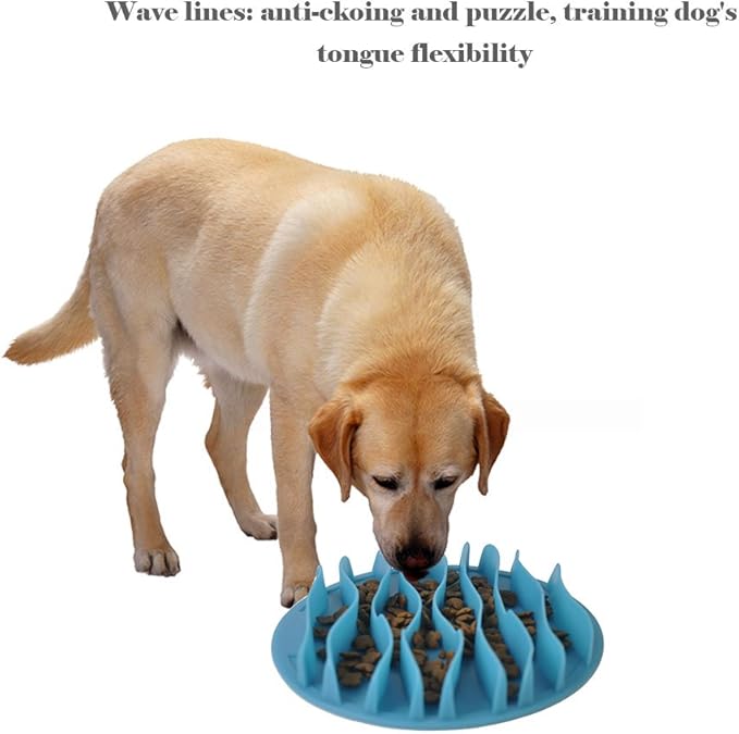Cat Fun Slow Feeder Bowl Interactive Stop Bloat Pet Dogs Bowl Prevent Choking Healthy Non-Toxic (S:7.5 Inch)
