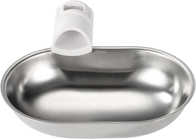 Smart Pet Water Fountain, Stainless Steel Automatic Pet Water Dispenser Wastewater Separation Feeding Watering Bowl for YSJ250424US for Cats and Small Dogs (Silver)