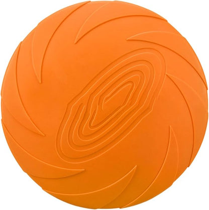 Nonslip Dog Flying Discs Chew Outdoor Toy Rubber Soft Training Exercise for Active Pet Outdoor Fetching Toy for Dog
