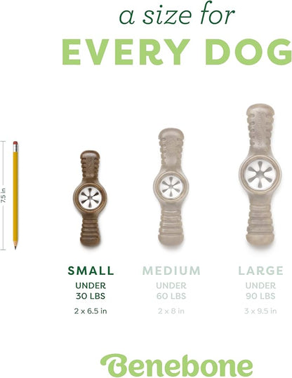 Benebone Pawplexer Interactive Treat Dispensing Tough Dog Puzzle Chew Toy, Made in USA, Small, Real Bacon Flavor