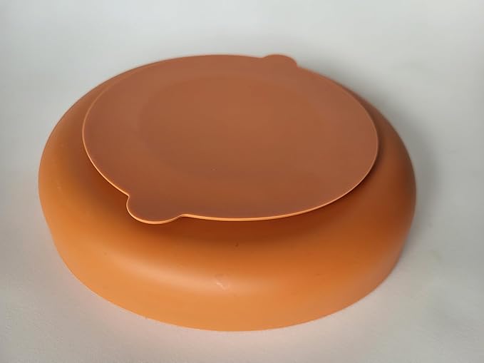 Modern Rainbow Pet Slow Feeder Bowl, Silicone Slow Feeder for Dogs & Puppies, Slow Eating, Modern Lick Mat Design, Reduces Gulping, Dishwasher Fit, for All Breed, Durable Mealtime Puzzle (Terre Amber)