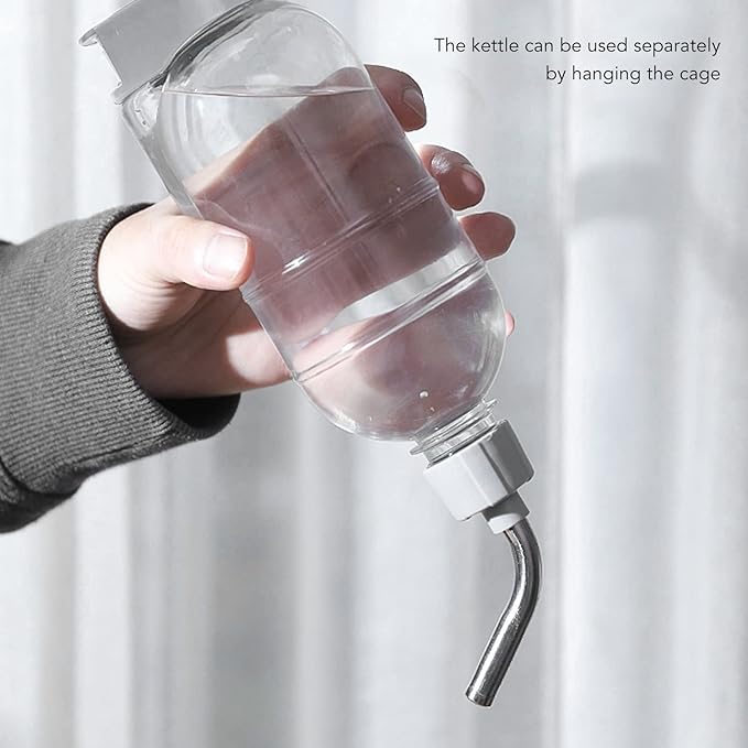Dog Water Dispenser, Height Adjustable Pet Food Feeder Automatic Water Bottle Dispenser Standing Feeding Bowl for Cats Puppy Pets