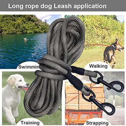 BTINESFUL Dog Tie Out Long Tether Rope Dog Lead for Yard 8/12/20/30/50/75ft - Image 6