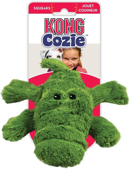 KONG - Cozie Ali Alligator - Indoor Cuddle Squeaky Plush Dog Toy - for Medium Dogs